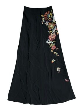 Cinq A Sept Embroidered Maxi Skirt Black